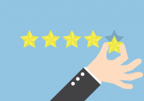 Fünf-Sterne-Ranking Ranking mit fünf Sternen