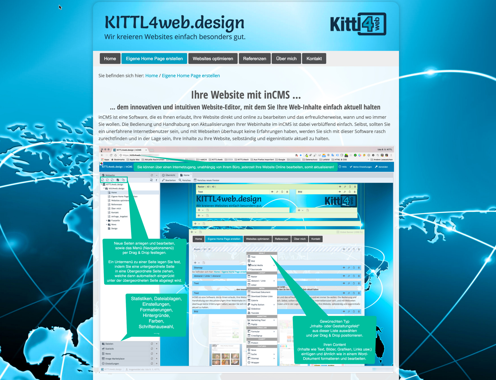 Screenshot CMS