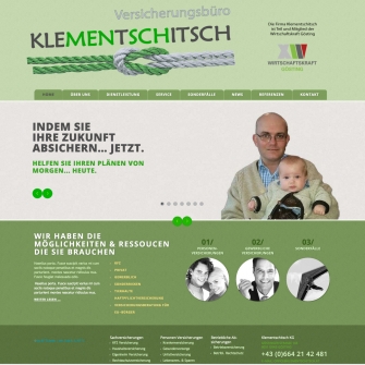 Screenshot Webseite Klementschitsch
